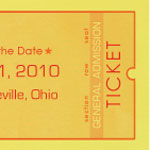 Save the Date Ticket Designs
