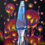 Oil Pastel Lava Lamp Artwork